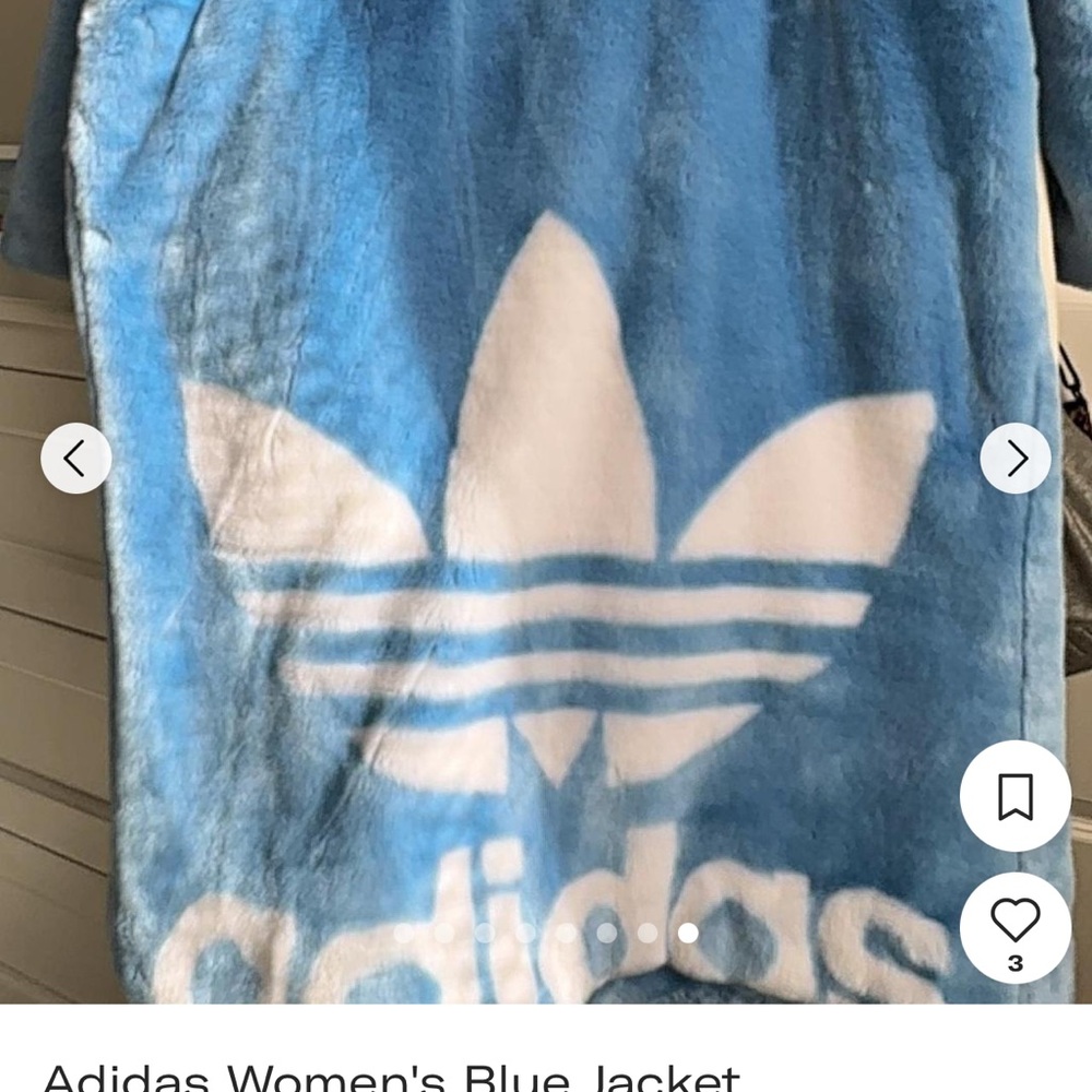 Adidas Sky Blue Fleece Jacket Beyoncé (blue ivy)